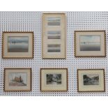 Peter Toms R.S.M.A. b.1940. A good selection of coastal and marine watercolours with the following