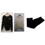 DOLCE AND GABBANA MEN'S CREAM CASHMERE TOP, size 54, together with an Yves Saint Laurent black