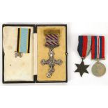 Distinguished Flying Cross and Bar, World War II 1940, awarded to Flight Lieutenant Brian G. Carbury