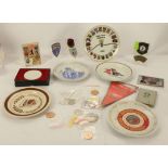East Germany and Berlin under 'occupation' interest; plates, badges, cloth badges, commemorative