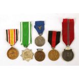 German WWII campaign and service medals; Winterschlact in Osten (Russian Front), 1 Oct 1938