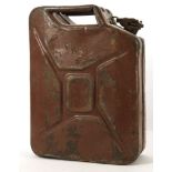 German WWII vintage Jerry can, fuel container, 20l, stamped 1943 issue, Wehrmacht.