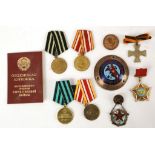 Russian Cross of St George, Victory of Japan medal, 3 September 1945, and other military medals,