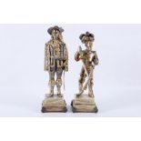Giuseppe Vasori, two limited edition hand crafted bronze figures of D'Artaguan (a French