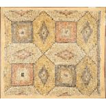 A ROMAN MARBLE GEOMETRIC MOSAIC PANEL Circa 3rd-5