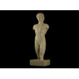 A PLASTER CAST OF THE STRANGFORD APOLLO The youth is depicted nude, with soft musculature and the