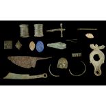 A GROUP OF ROMAN AND BYZANTINE BRONZE, LEAD AND IRON ARTEFACTS Circa 1st-8th Century A.D.