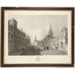 After J.M.W. Turner R.A. 'High Street Oxford'. Topographical engraving, published March 1812.