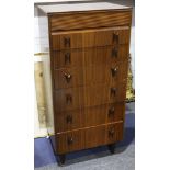 A 1960's chest of seven drawers