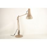 A 1960s HERBERT TERRY STYLE CREAM TABLE LAMP, (85cm high)