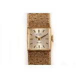 Rotary - a ladies 9ct yellow gold bracelet wristwatch c.1976. Total weight: 23.2g including