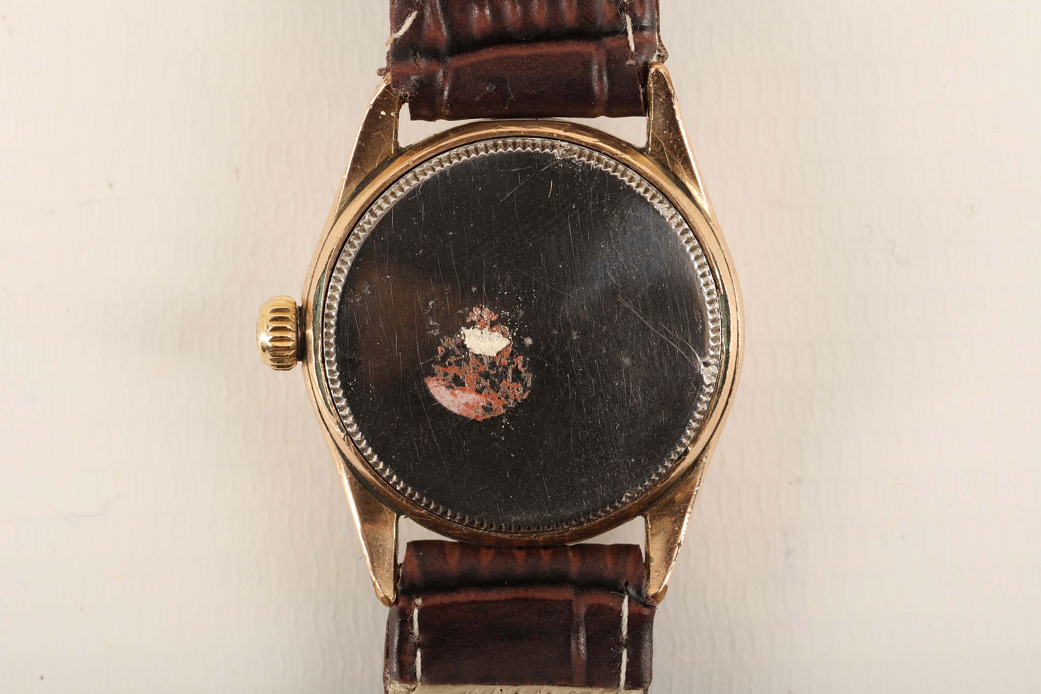 A gent's c.1960's 'Rolex Oyster Date - Precision' wristwatch, with gold plated case, white dial, - Image 4 of 4