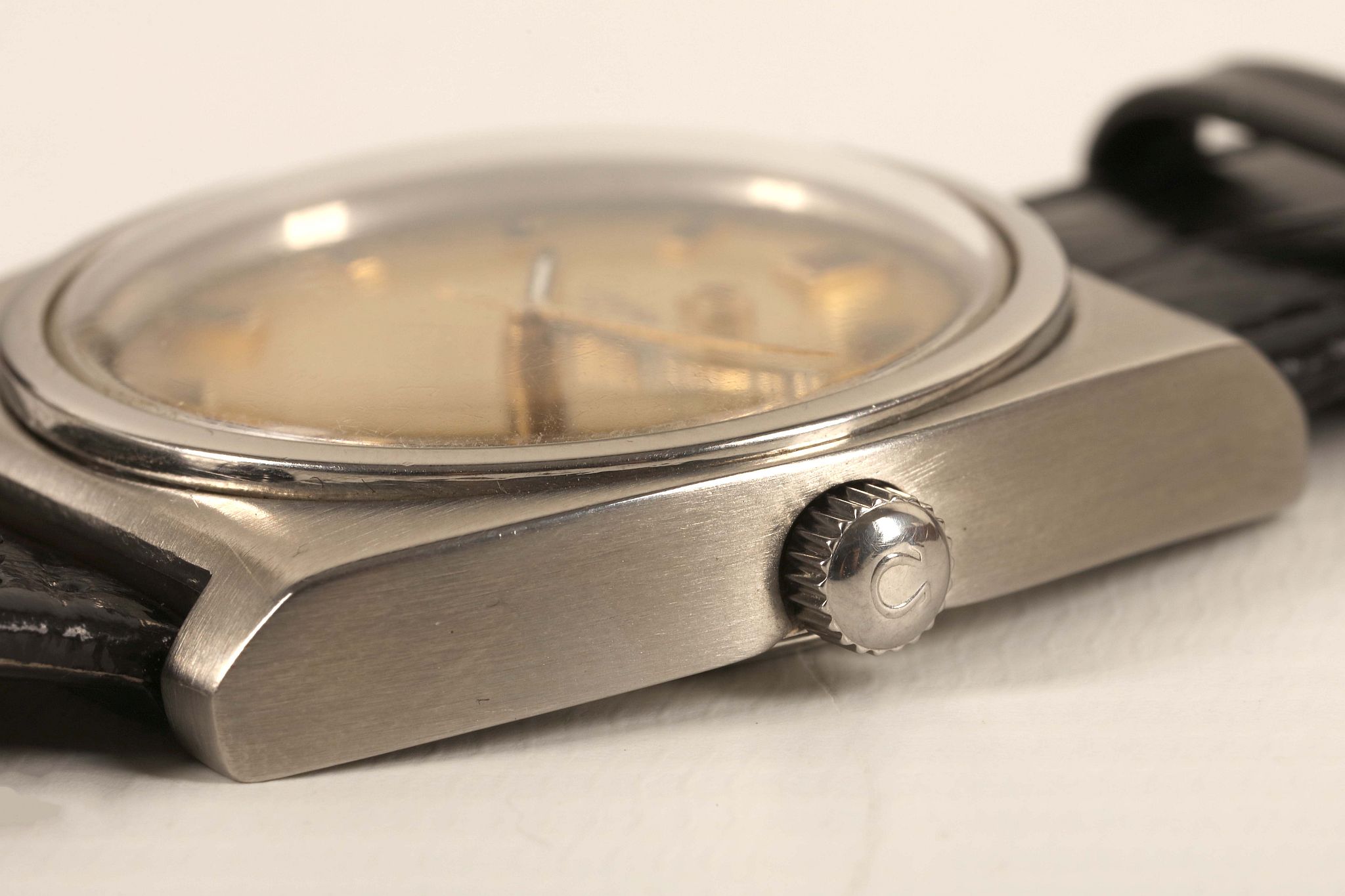 A gent's c.1970's stainless steel cased 'Omega Constellation' automatic wristwatch, with gilt - Image 3 of 4