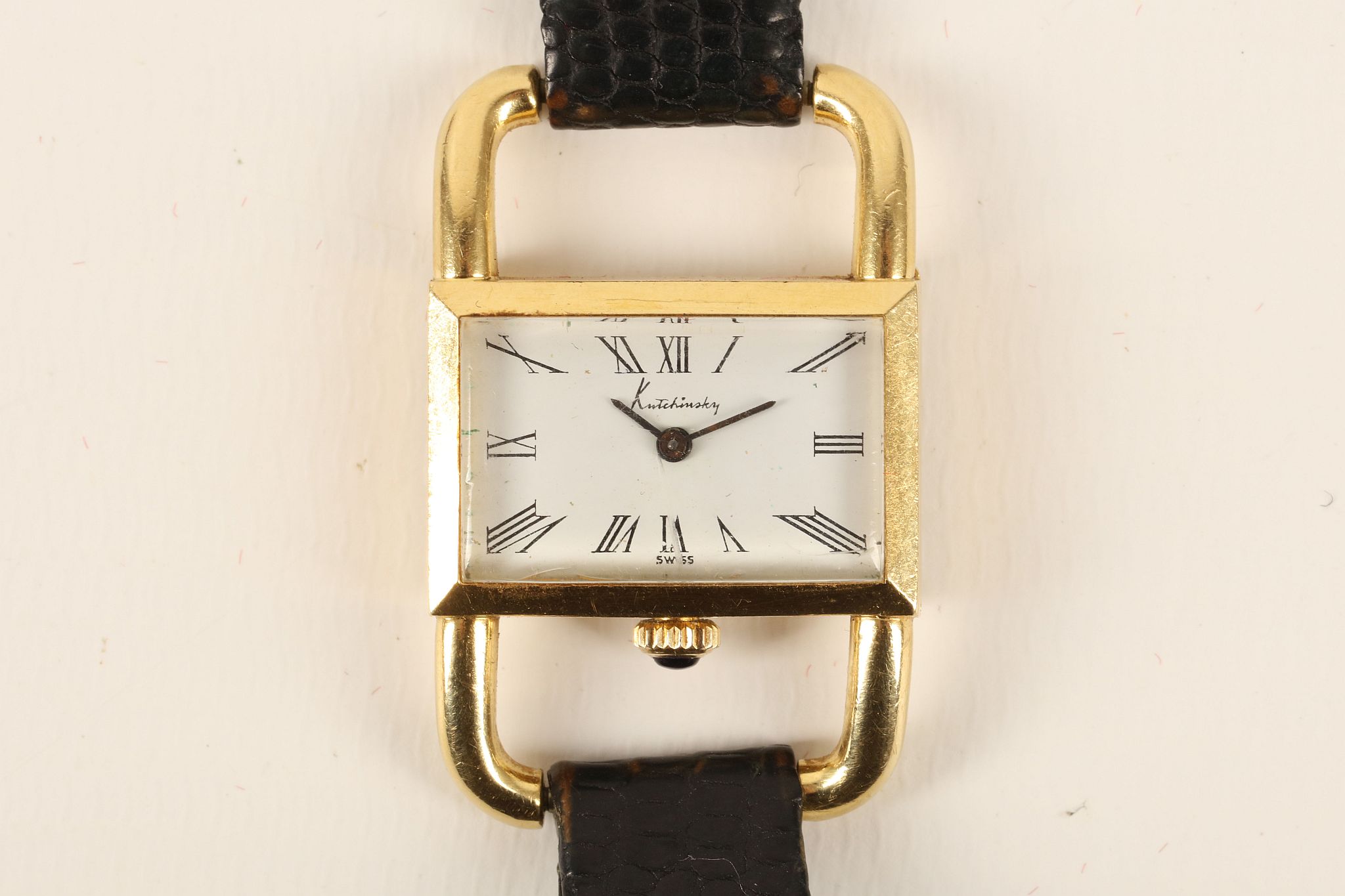 A ladies vintage 18ct gold cased 'Chopard' dress watch, the Roman numeral dial signed for