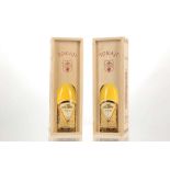 Two Evinor Aszu 5 Puttonyos 2000 Tokaji, Hungarian sweet wine, 500ml (12% ABV). Both in original