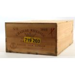 A case of Chateau Rieussec 1er Cru sauternes 1989, in original wooden case (12) *This wine has