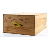 A case of Chateau Rieussec 1er Cru Sauternes, 1989, in original wooden case (12) *This wine has been