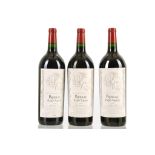 Three Baron Nathan 1996 Pauillac magnums, bottled at Château Mouton Rothschild (12.5% ABV) 150cl. (