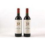 Two bottles of 1998 Chateau Clerc Milon, Premier Grand Cru Classe, Panillac, 75ml (12.5% ABV). *This