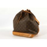 LOUIS VUITTON NOE GM, date code for 1997s, monogram canvas with leather trim, 25cm wide, 33cm high
