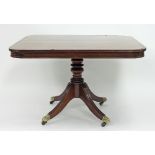 A Regency mahogany breakfast table,