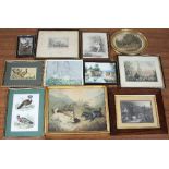 After Le Blond/Print of sailing ships/and sundry pictures