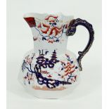 A Mason's ironstone jug painted in Imari colours, 28cm high/Provenance: Plas Gwyn,