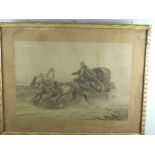 Coroniel/Russian Sled and Cart/a pair/chromolithograph,