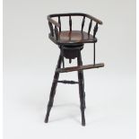 A child's revolving barber's chair, Claughtons, 5 Quebec St, Leeds,