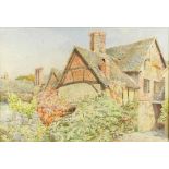 Ernest Albert Chadwick (British 1876-1955) [ARR]/Old Buildings at Henley-in-Arden/watercolour,