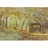 Ernest Albert Chadwick (British 1876-1955) [ARR]/A Cart Shelter/signed lower right/watercolour,