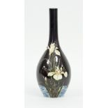 A Japanese Satsuma vase, circa 1910, decorated irises, 38.5cm high Condition Report: The vase is