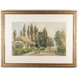 William L Appleton (British 19th Century)/Hale Church Near Liverpool/signed/watercolour,