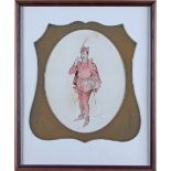 Pat Playfair/Thomas Henry Wood as Mephistopheles/signed and dated Jan '03/watercolour,