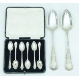 A pair of Scottish silver table spoons, William Marshall, Edinburgh 1816,