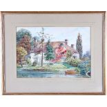 Reg W Sayle/The Mill House, Welford on Avon/signed, inscribed on mount/watercolour, 25.