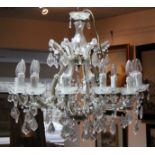 A twelve-branch twelve-light chandelier,