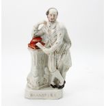 A 19th Century Staffordshire named figure 'Shakspere' ,