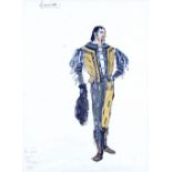 Tanya Moiseiwitsch (British 1914-2003)/Costume Design depicting Michael Dobson as Lucio in Measure