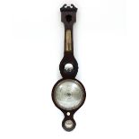 A 19th Century inlaid barometer, J & J Cetta, Stroud,