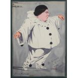 E Graié/Frank Mullins as Canio in Pagliacci/inscribed 'to Wilfred with love from Frank'/watercolour,