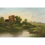 Late 19th Century English School/River Landscapes/a pair/oil on canvas,