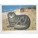 Mary Fedden RA (British 1915-2012) /Cat on a Cornish Beach/signed and numbered 302/500/lithograph,