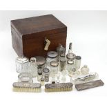 A quantity of dressing table jars and bottles,