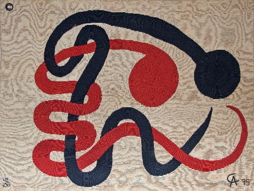 Alexander Calder (American 1898-1976)/A 'Lambrizi' woven jute wall tapestry, edition 92/100,