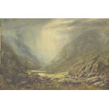 19th Century English School/Highland Landscape/oil on canvas, 100.