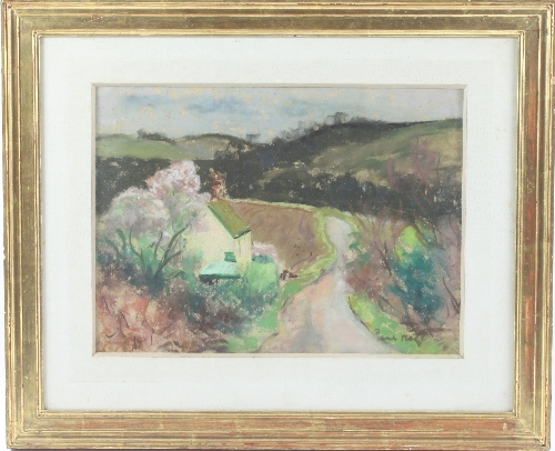 Paul Maze (French 1887-1979) /Cottage By a Lane/signed/pastel, - Image 2 of 2