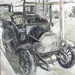 Fred Yates (British 1922-2008)/Vintage Car/signed and dated 67'/oil on board,