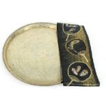 A Middle Eastern brass tray,