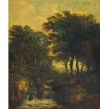 19th Century English School/River Landscape/oil on canvas, 90cm x 74.
